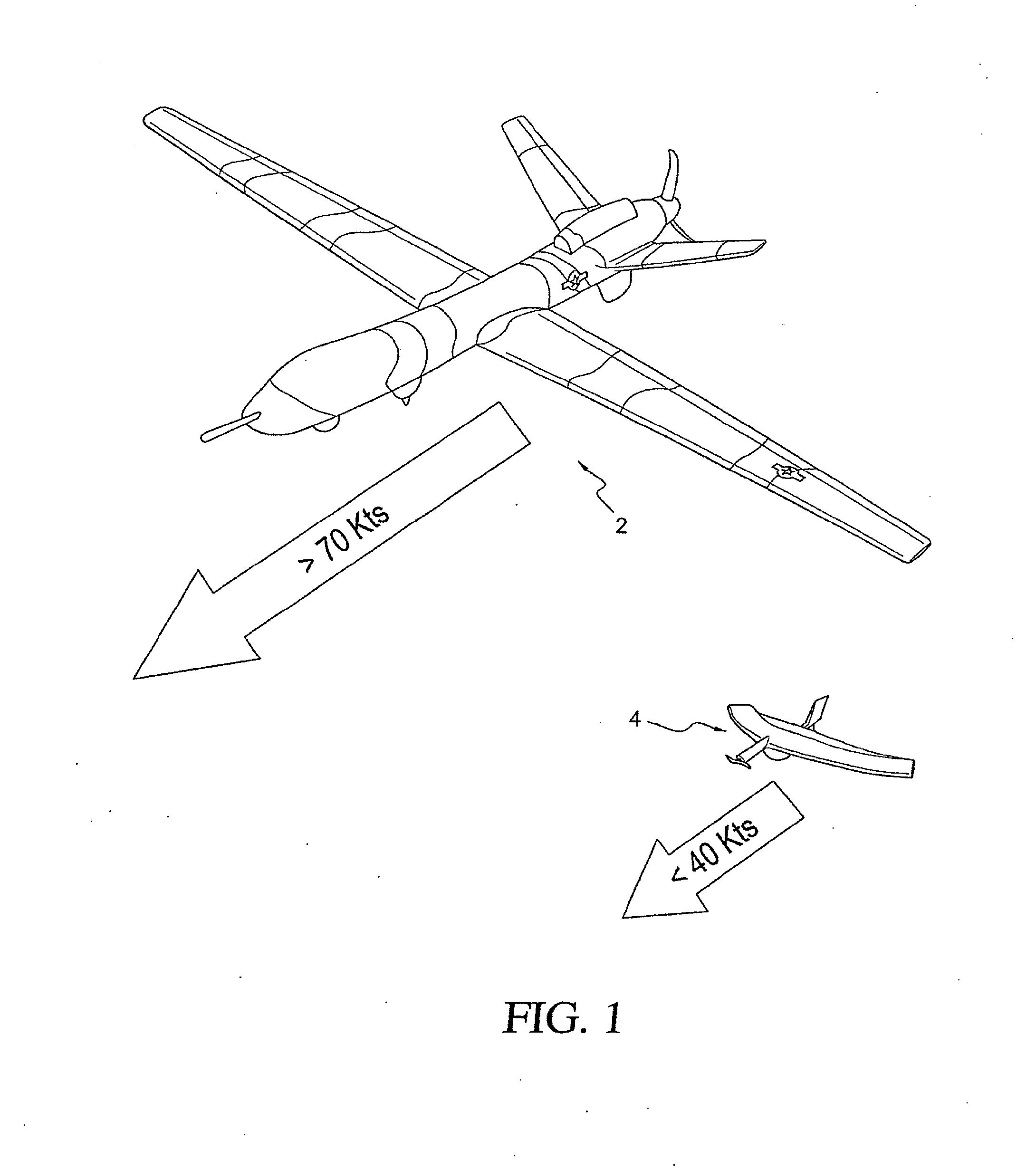 System and method for the retrieval of a smaller unmanned aerial vehicle by a larger unmanned aerial vehicle