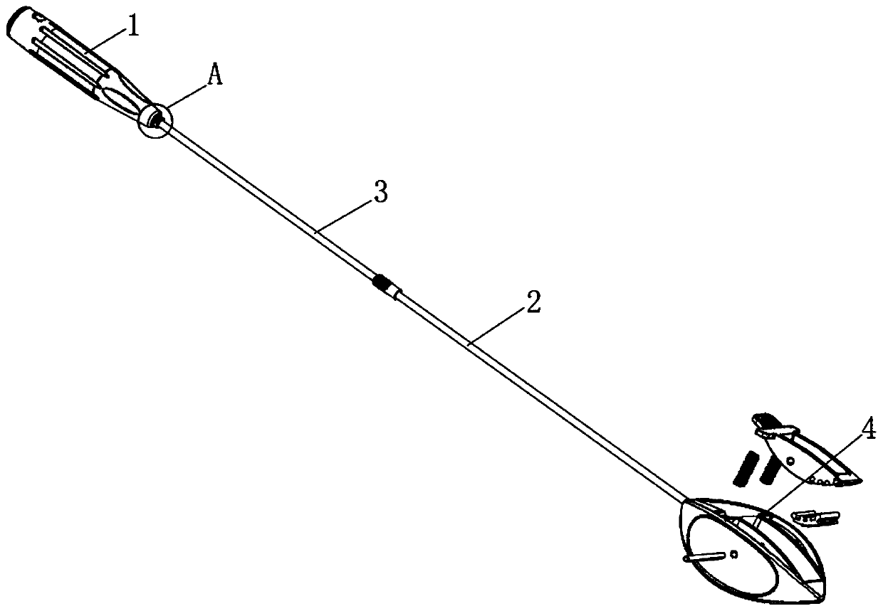 Manual tape threading device