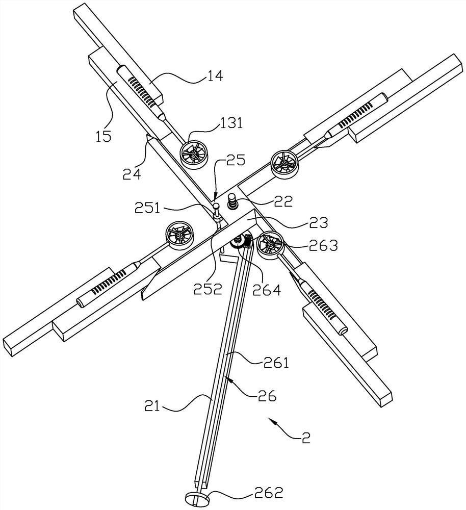 A wind speed measurement structure