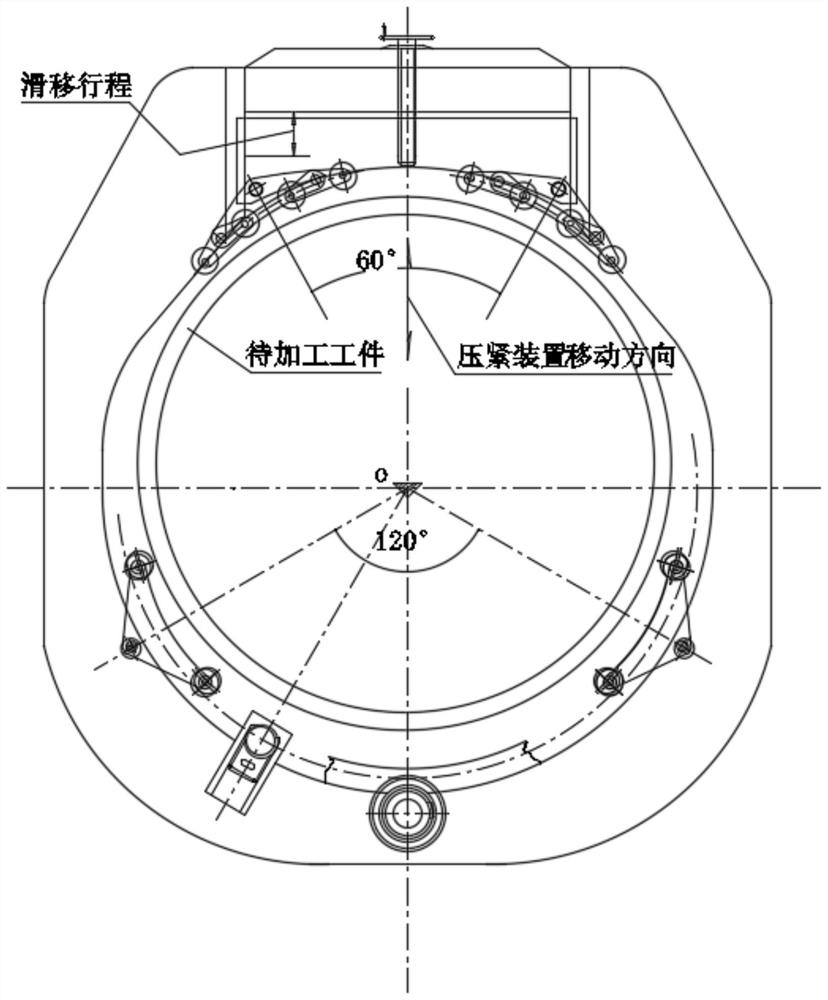 Centering tool for machining large diameter pinwheel pin holes