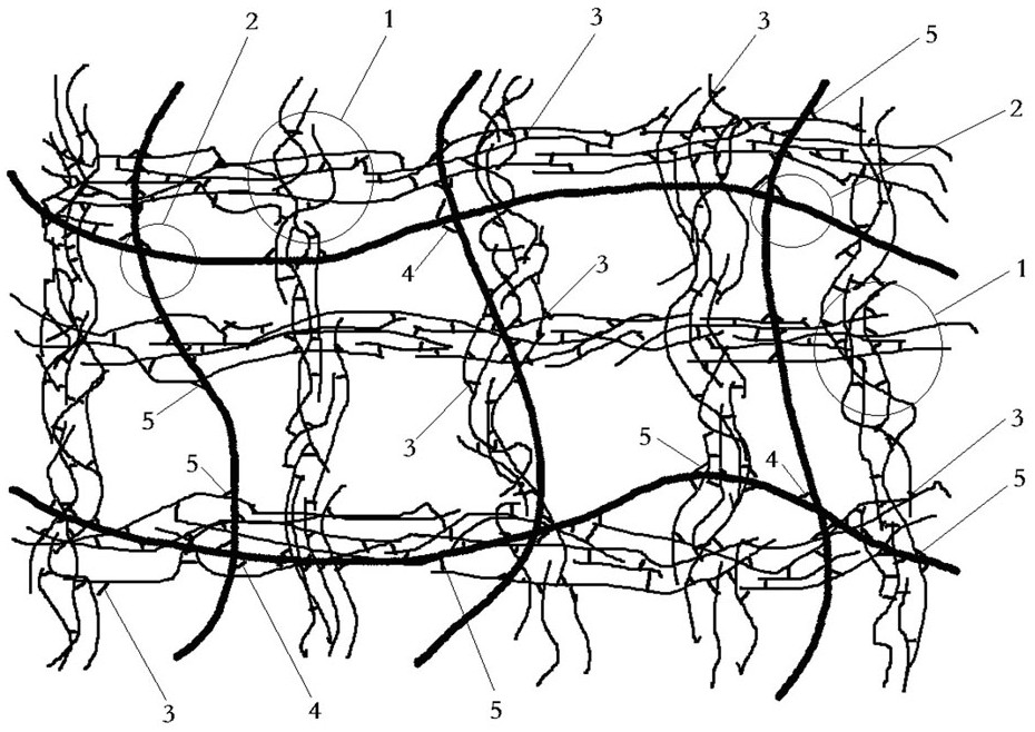 A kind of silk fibroin-sodium hyaluronate cross-linked double network gel and preparation method thereof