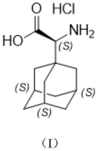 A kind of preparation method of (s)-2-(adamantan-1-yl)-2-aminoacetic acid hydrochloride