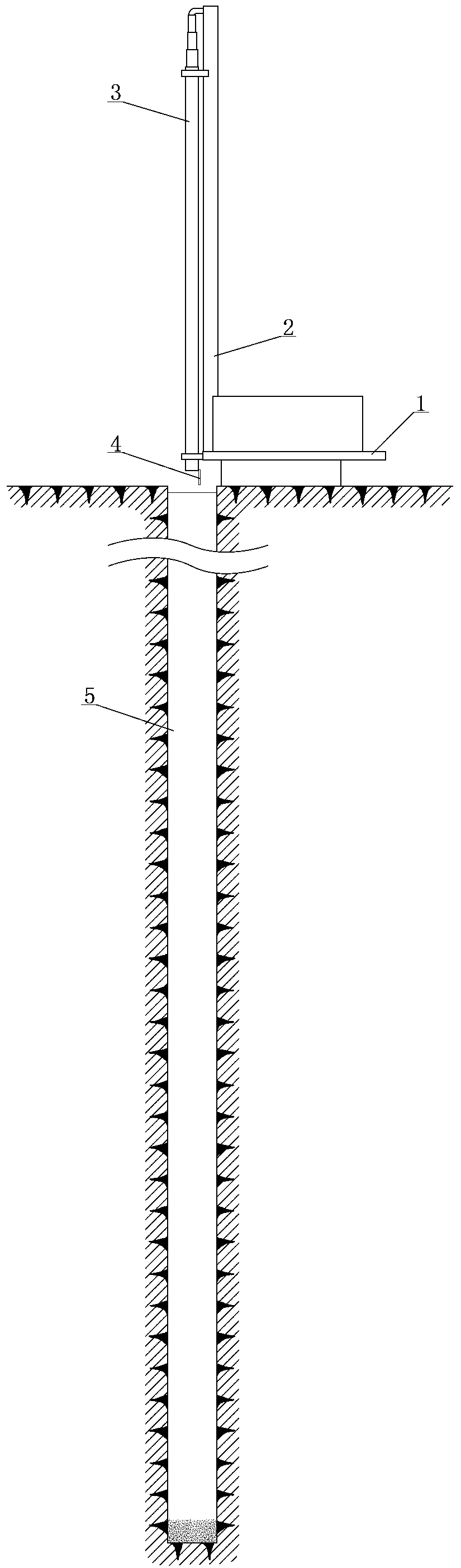 Construction method for pouring concrete pile by using telescopic guide pipe