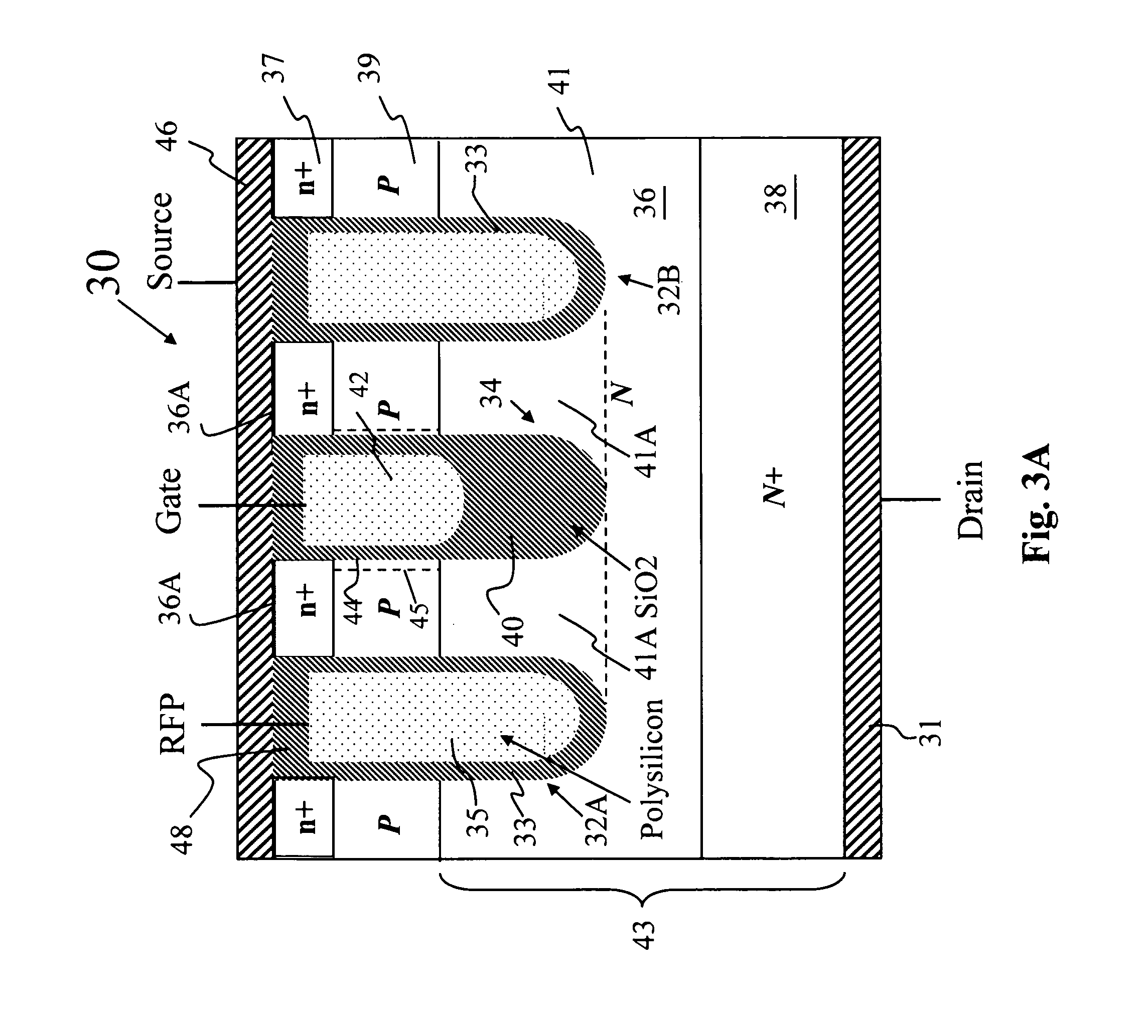 Power MOSFET with recessed field plate