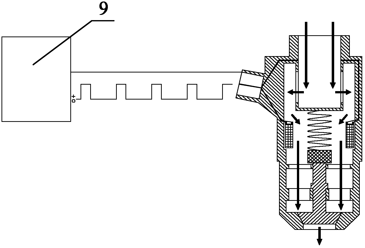 Engine, air inlet system of engine and electronic air spray valve used by system