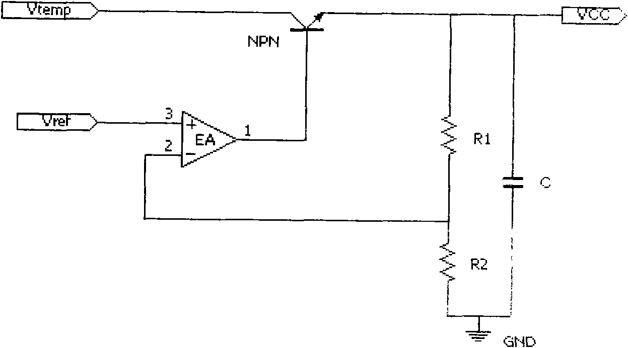 High-voltage pre-regulation voltage reduction circuit for use in wide input range