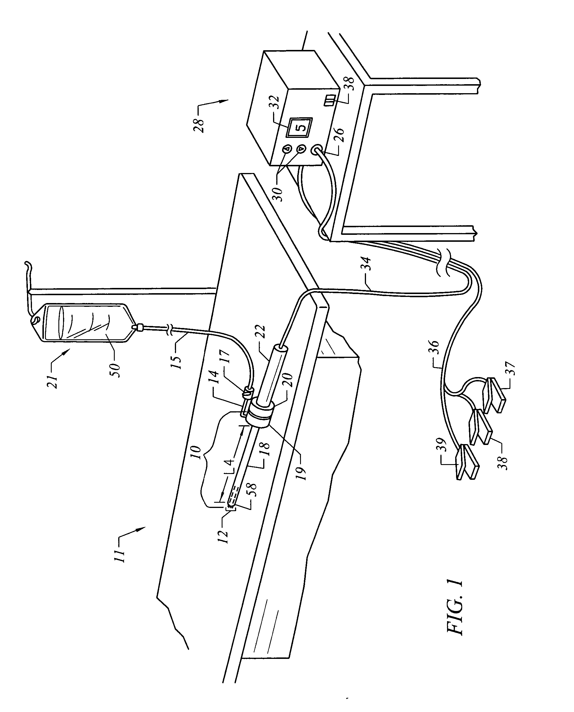 Selectively controlled active electrodes for electrosurgical probe