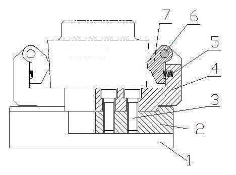 Clamping device with pull-down function