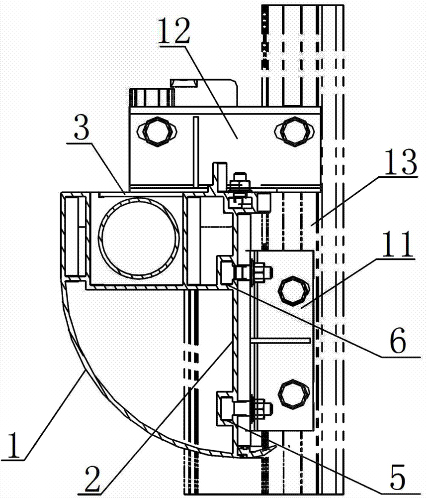 Multi-functional door column for rail vehicles