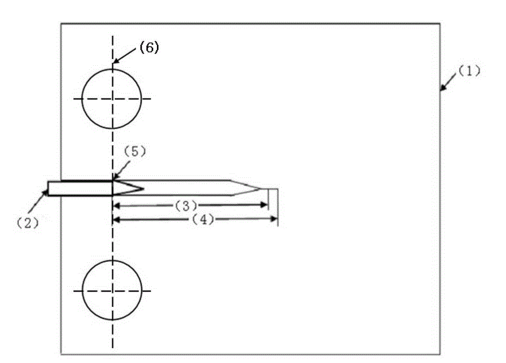 Method for measuring critical temperature of high temperature creep crack growth of material