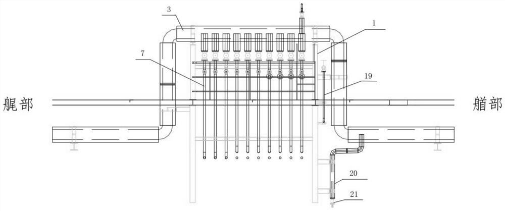 Chemical tanker and operation platform of chemical tanker cargo hold heating and cooling pipeline