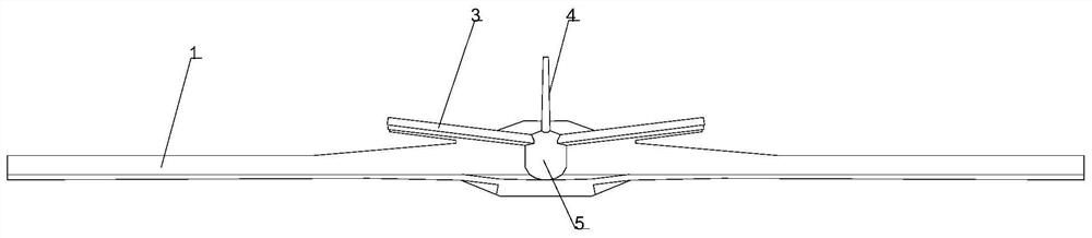 Sweepforward canard flying wing aerodynamic layout unmanned aerial vehicle
