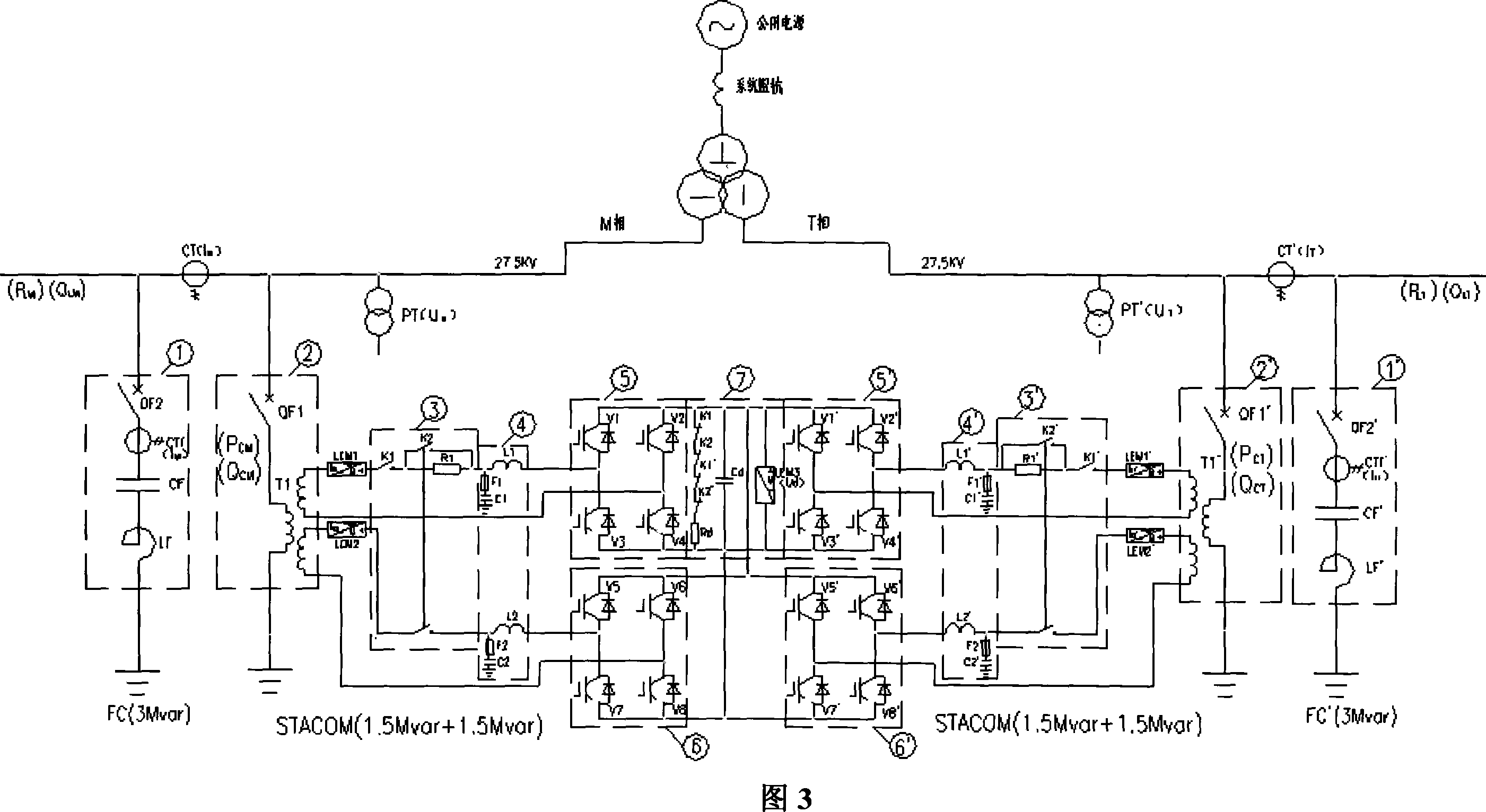Mixed static synchronous reactive compensator