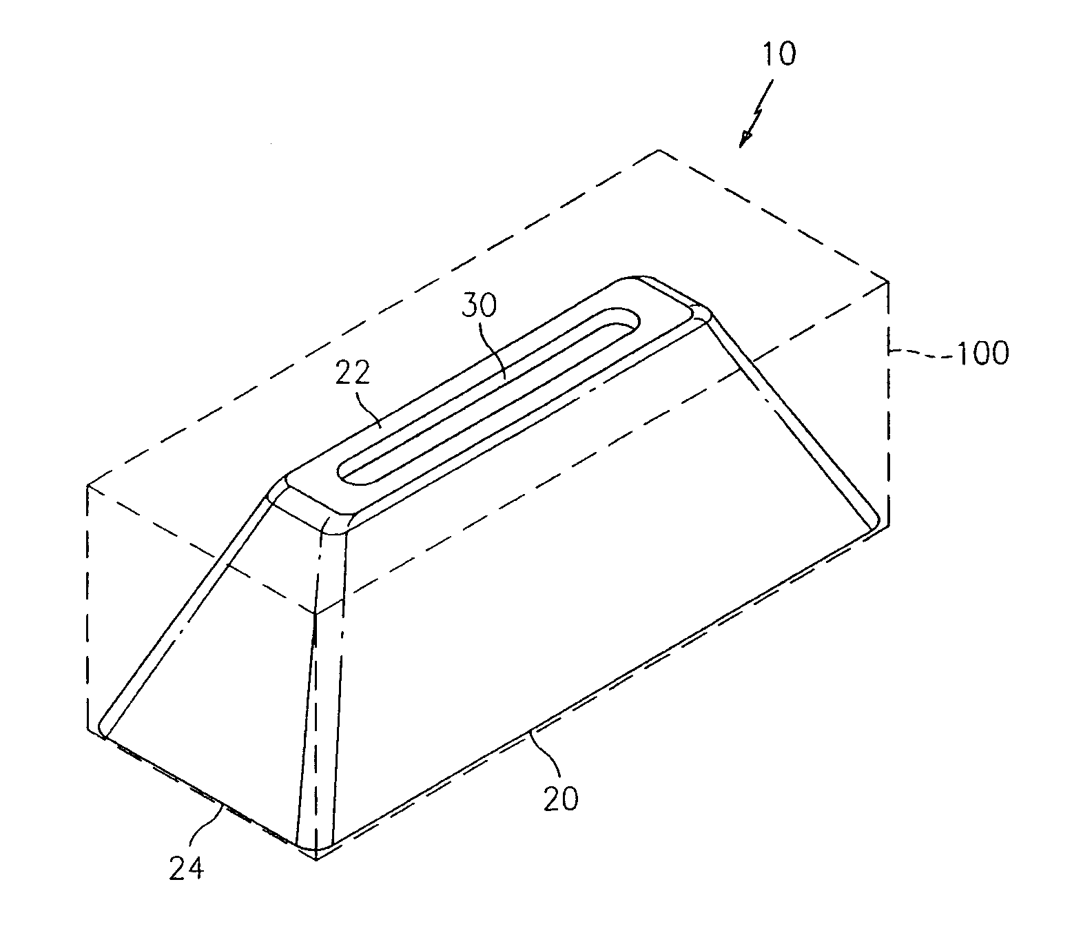 Geometric shaped side bearing pad