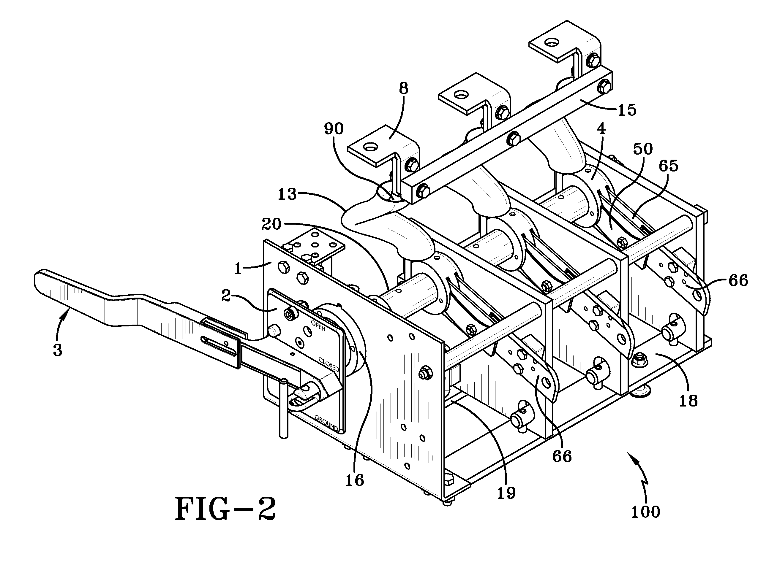 Safety system for high voltage network grounding switch