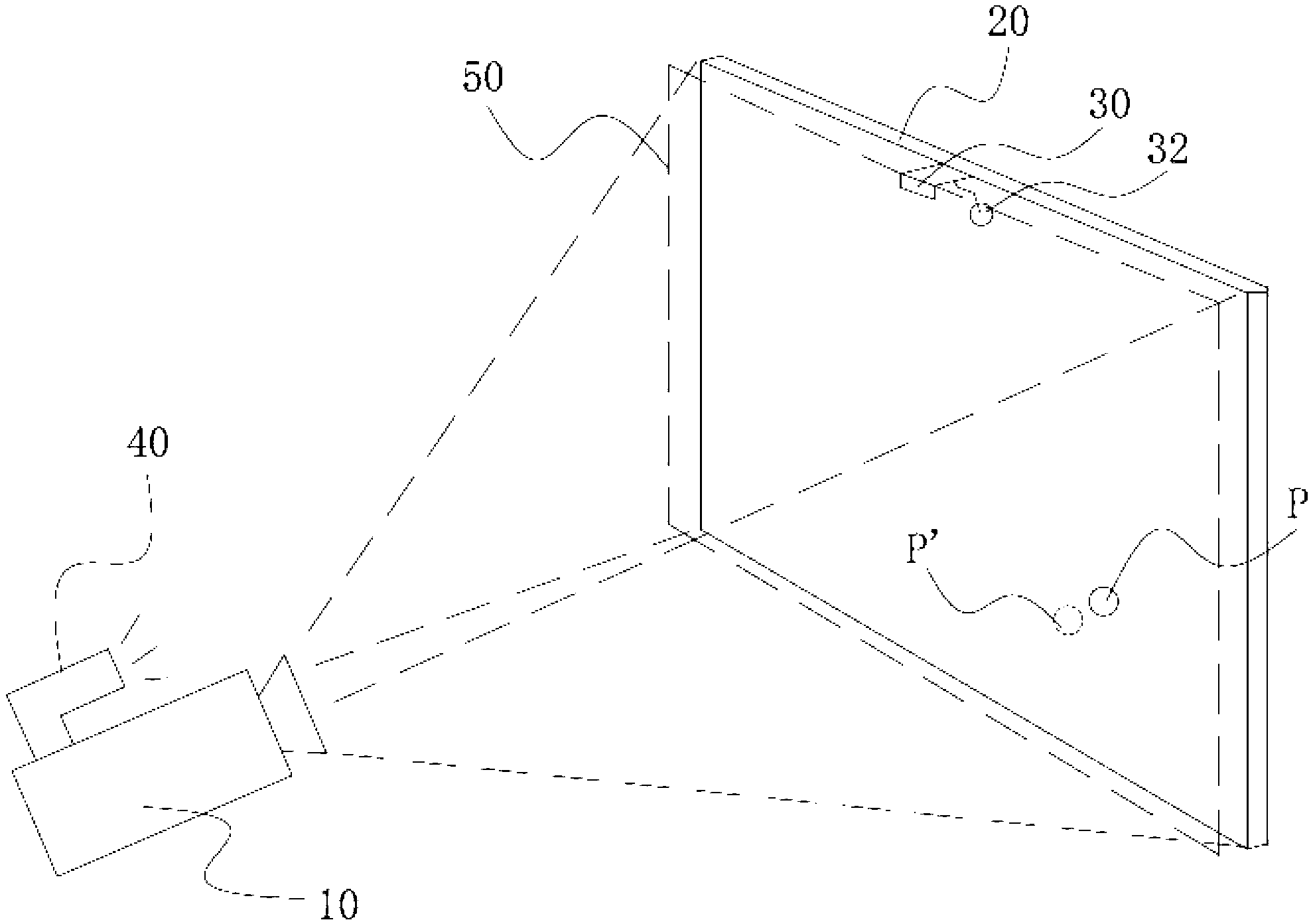 Interactive projection system and touch control interactive method thereof