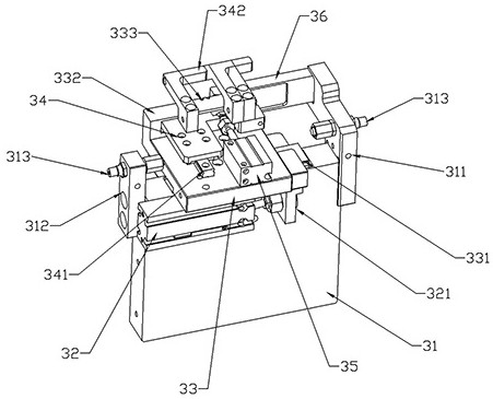 Hook cup separating, overturning and conveying device