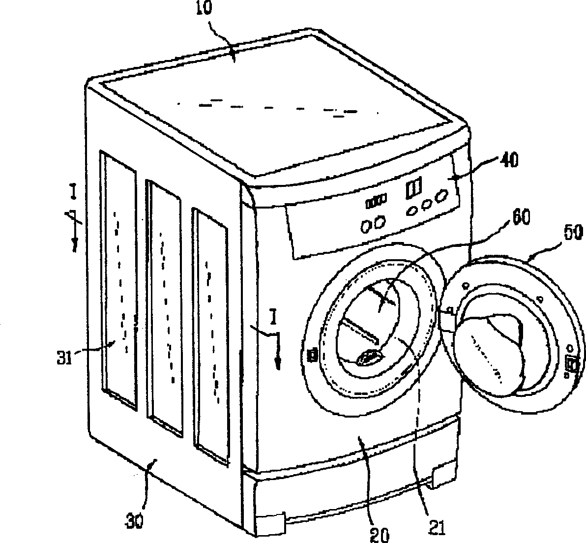 Resonance preventing structure of washing machine