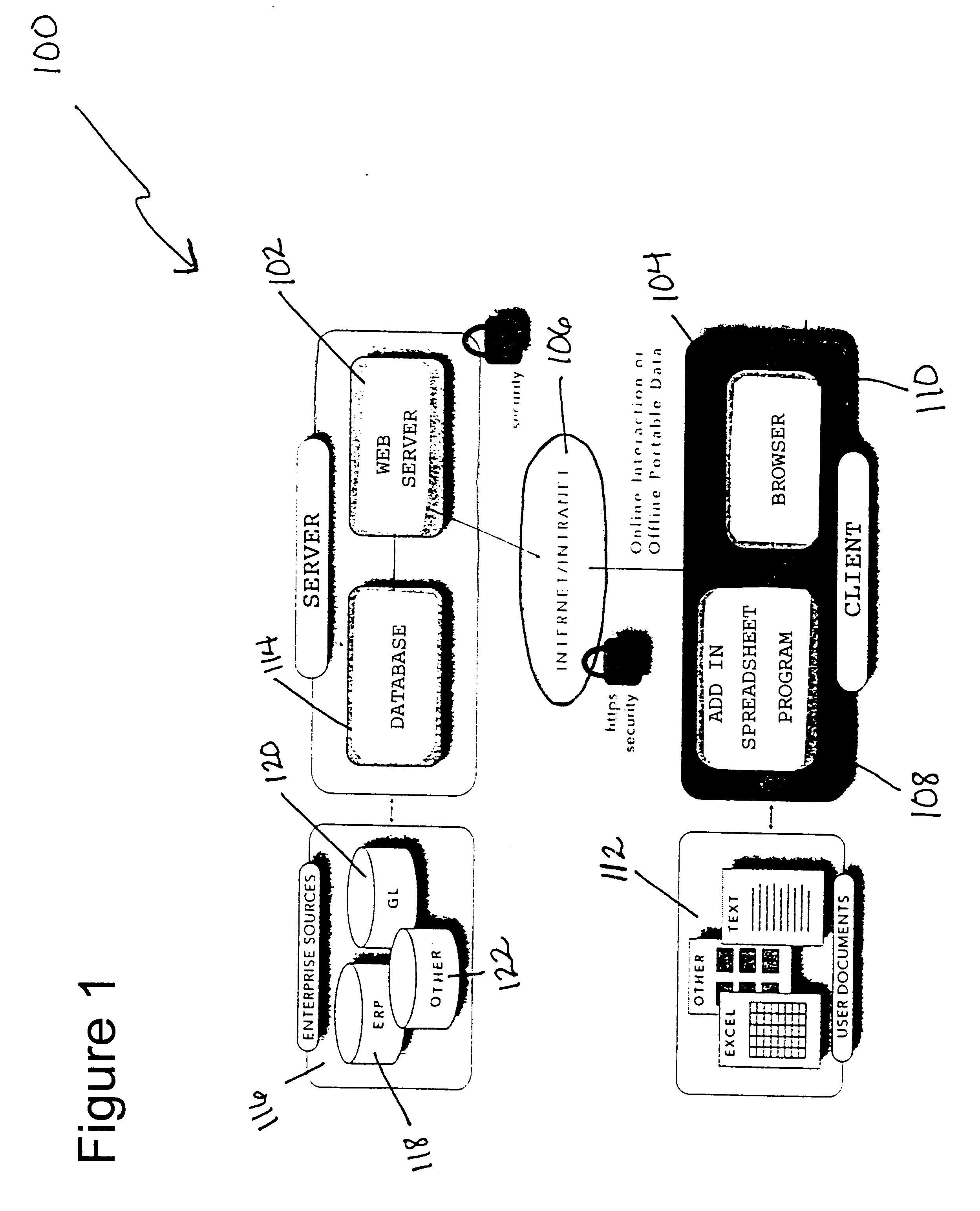 Spreadsheet-based network information exchange with two-part cache