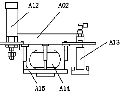 Pressing device for producing ink block