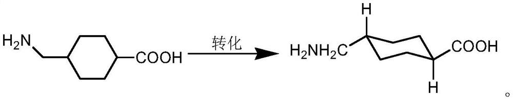 Catalyst, application and preparation method of trans-tranexamic acid