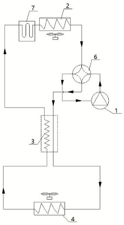 Refrigeration system of refrigerator and its defrosting control method