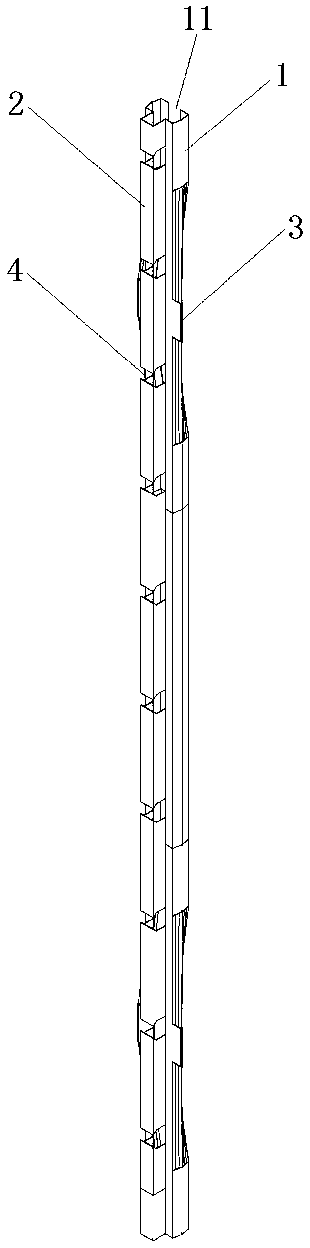 Variable-section keel