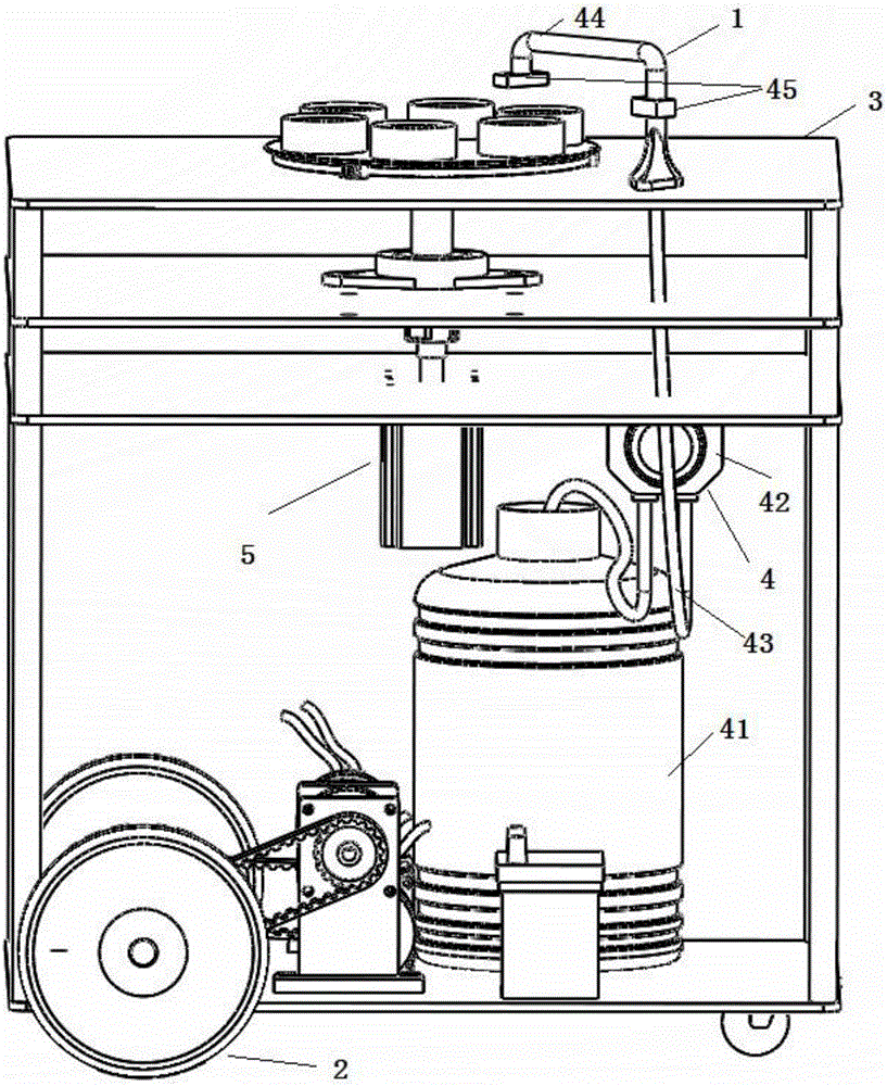 Intelligent water pouring robot device and control system thereof