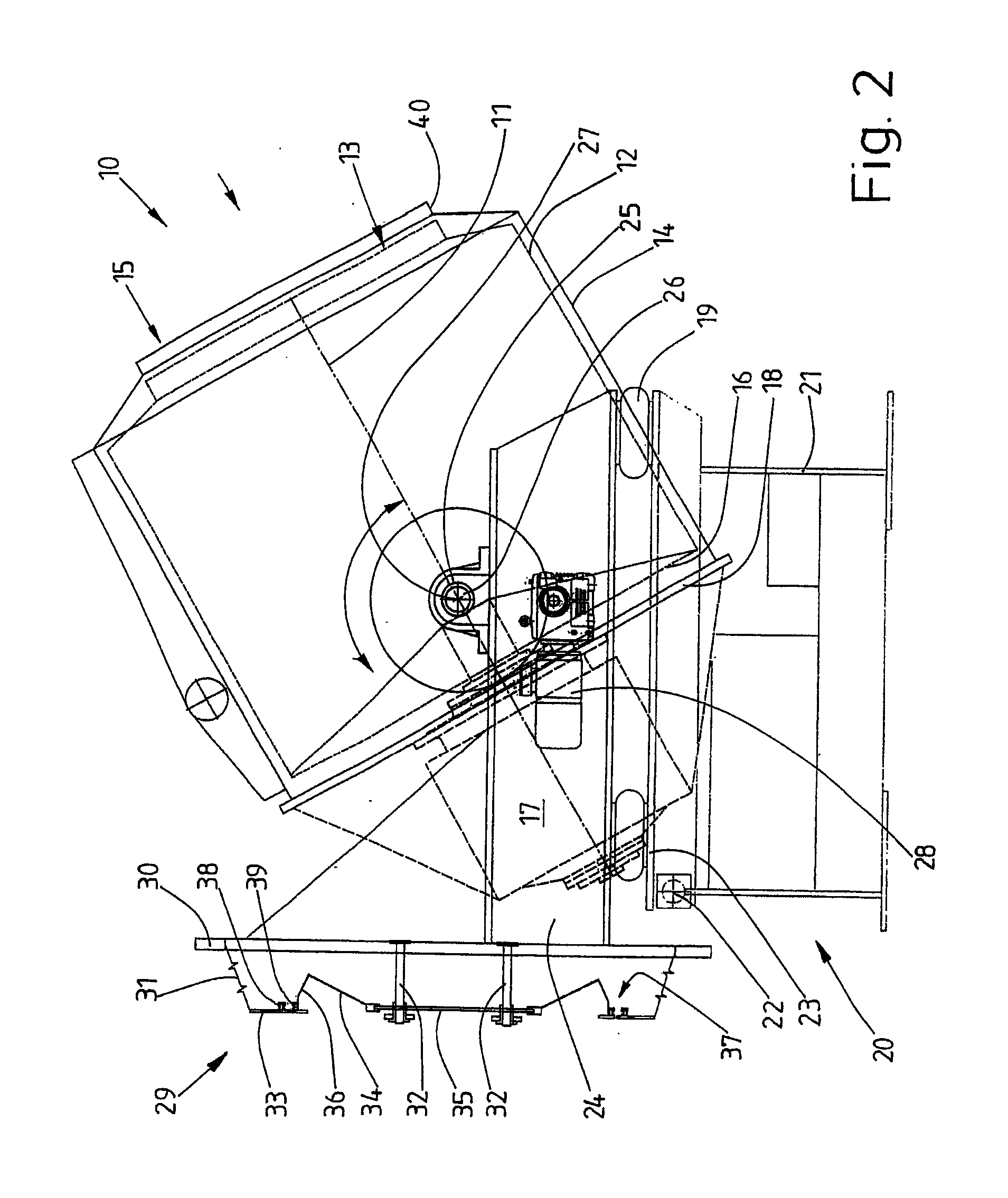 Device and method for wet treating laundry