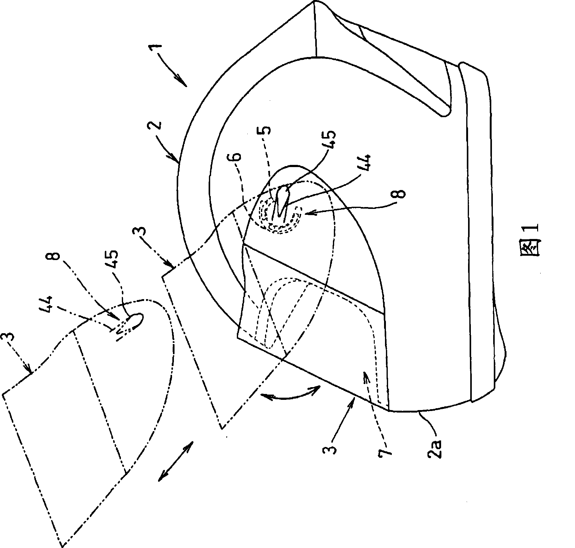 Shield mounting structure of helmet