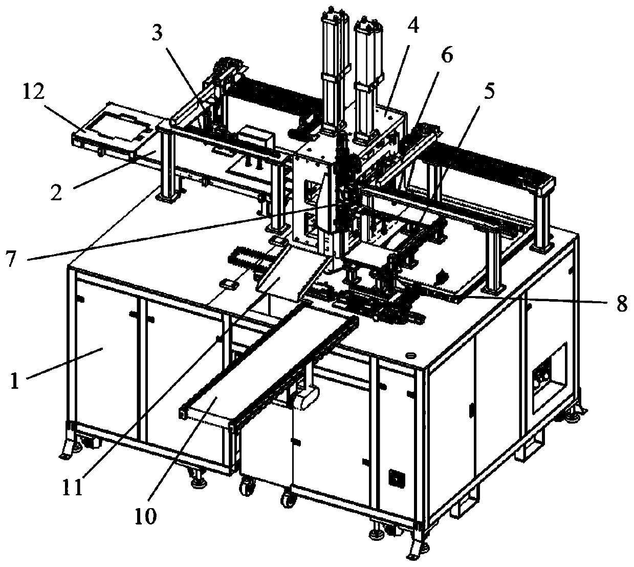 Soft package battery cell automatic disassembling equipment