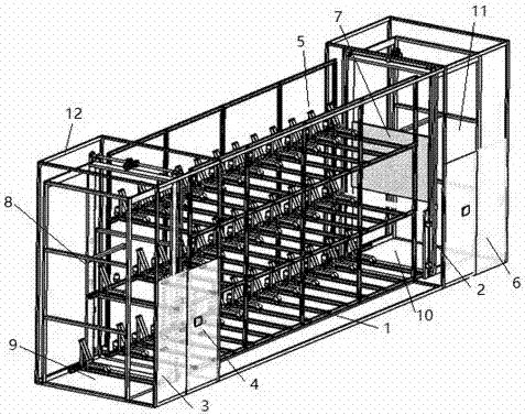 Modularized intelligent shared bicycle three-dimensional garage