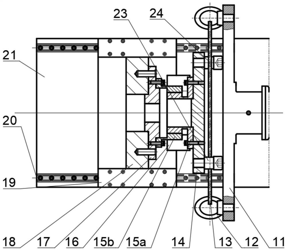 Test bed for detecting torque transmission performance of thin-wall interference connector