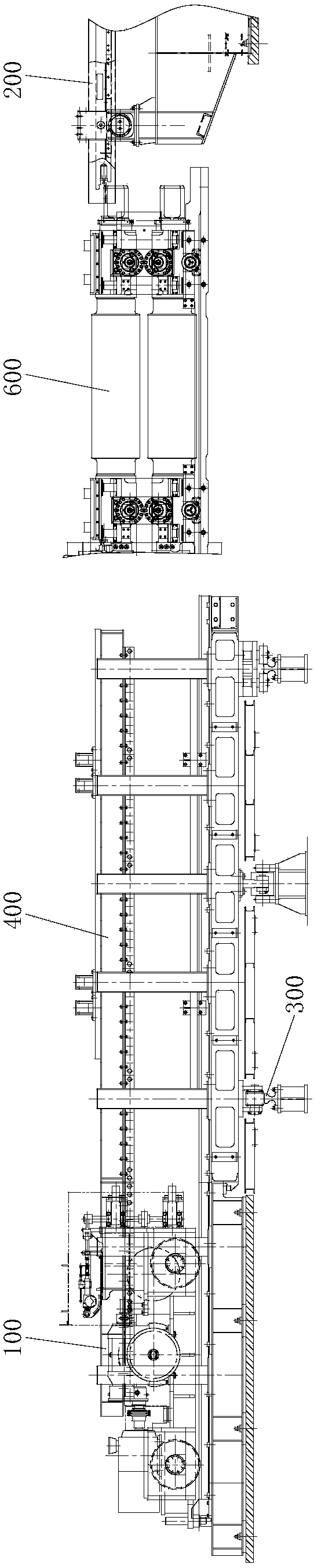 Online roll changing device