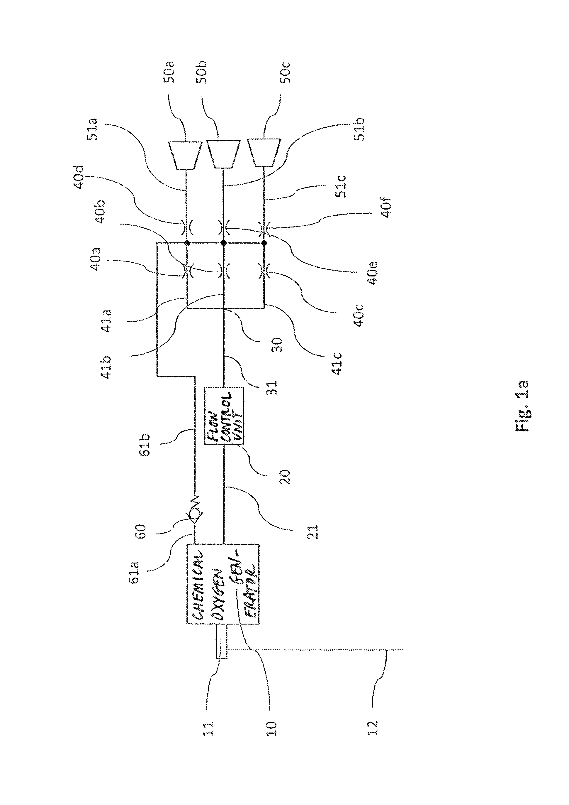 Oxygen breathing device with elongated supply time