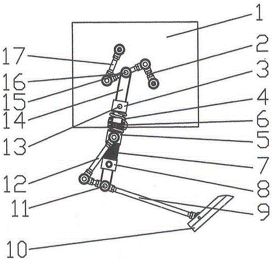 Bionic passive rebound mechanical leg