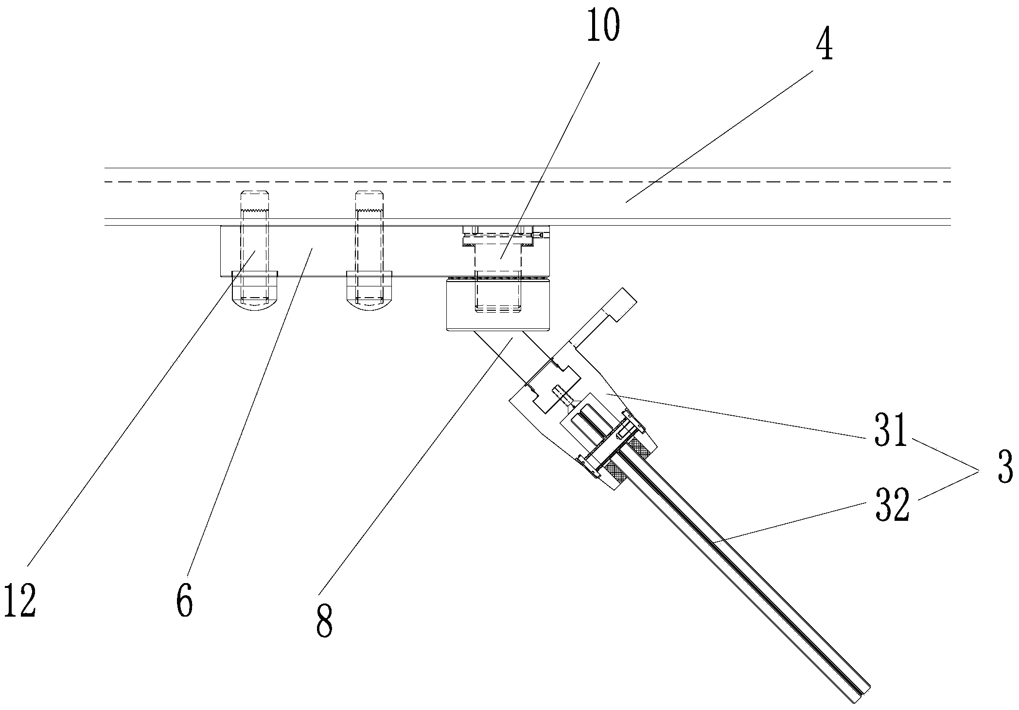 Curtain wall glass wing connecting system
