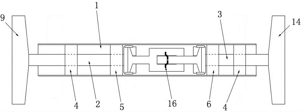 Collision energy absorbing and converting bracket chassis for automobile