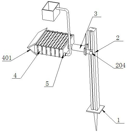 Dry land soil leaching solution collecting device based on agricultural technology research