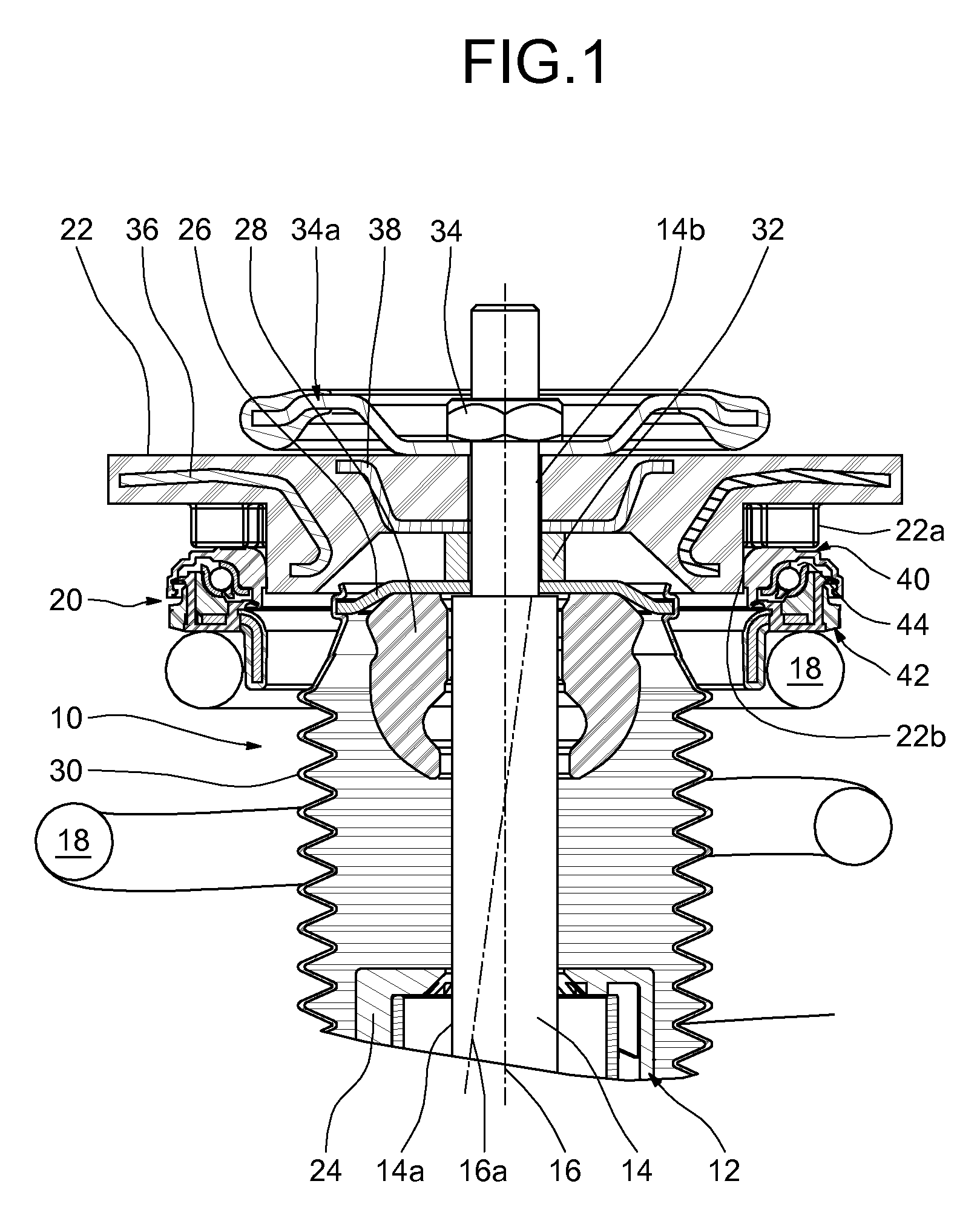 Suspension bump stop and strut device