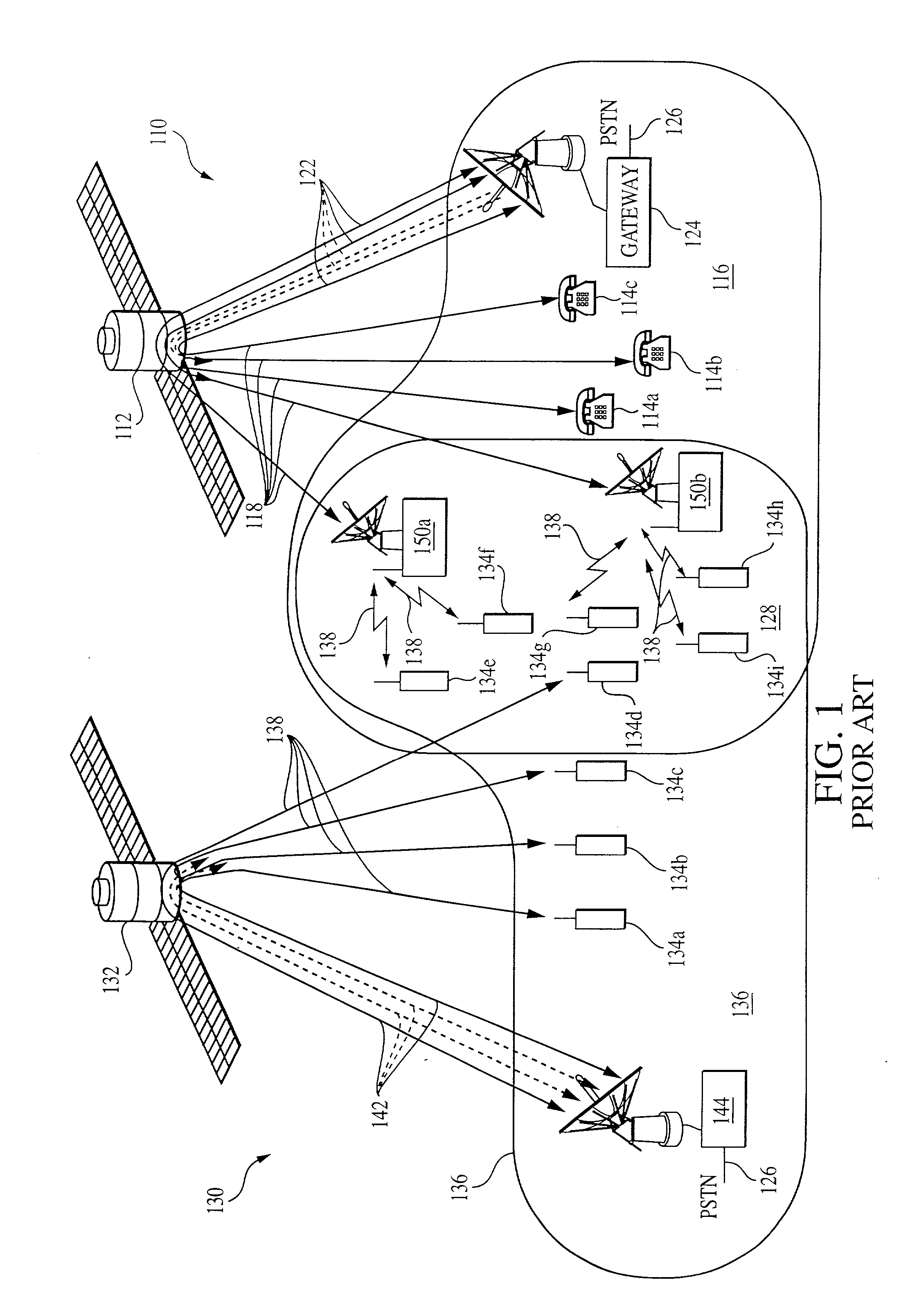 Integrated or autonomous system and method of satellite-terrestrial frequency reuse using signal attenuation and/or blockage, dynamic assignment of frequencies and/or hysteresis