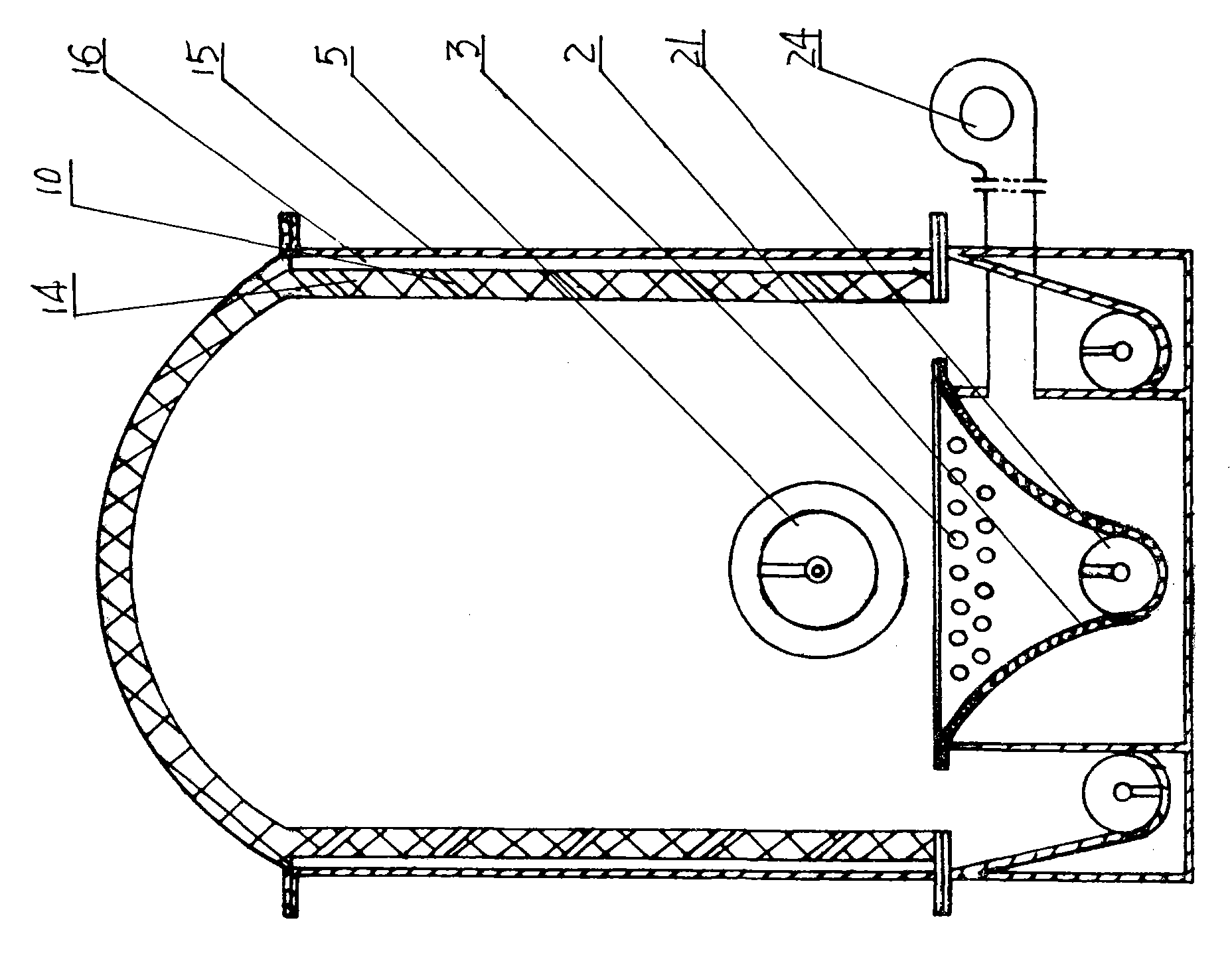 Straw gasification combustor