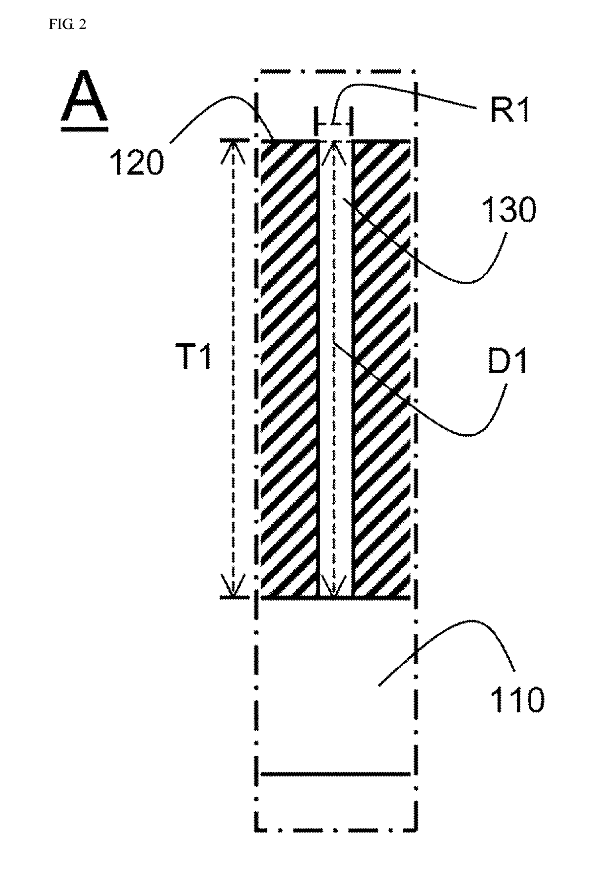 Electrode for secondary battery having fine holes