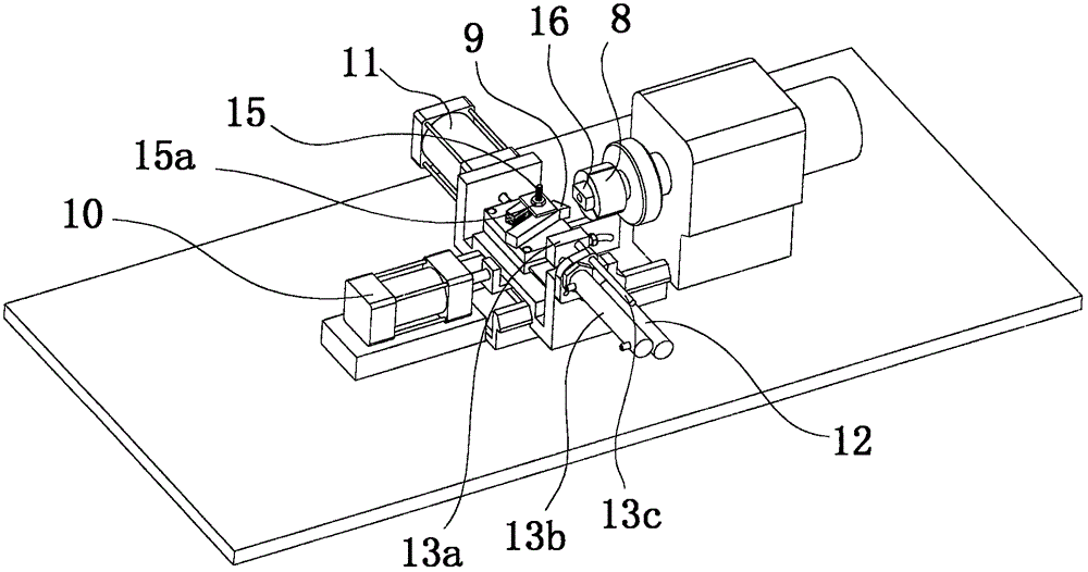 Electromagnetic valve body end face turning machining tool