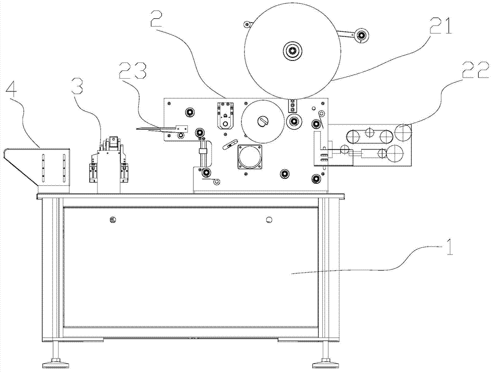 Automatic label sticking machine