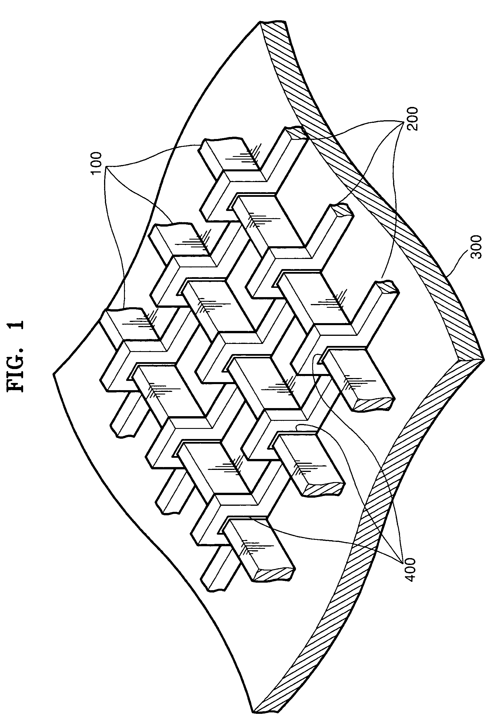Magnetic memory device with moving magnetic domain walls
