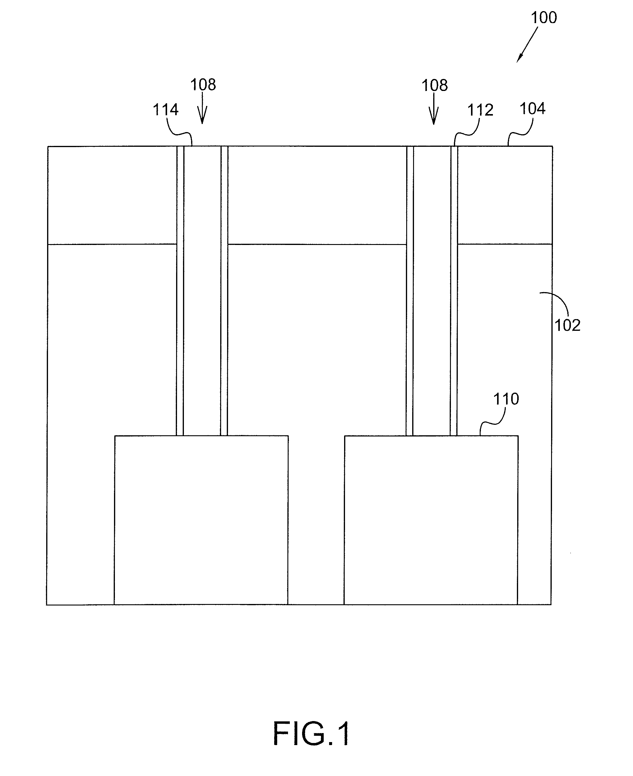 Trench-type semiconductor device structure