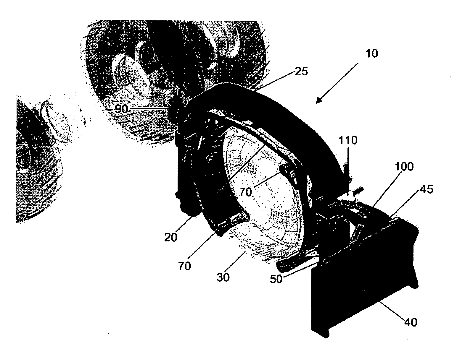 Device for changing a vehicular component