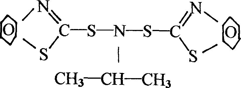 N-tert-butyl-2 (benzothiazyl) sulfenamide and production process thereof