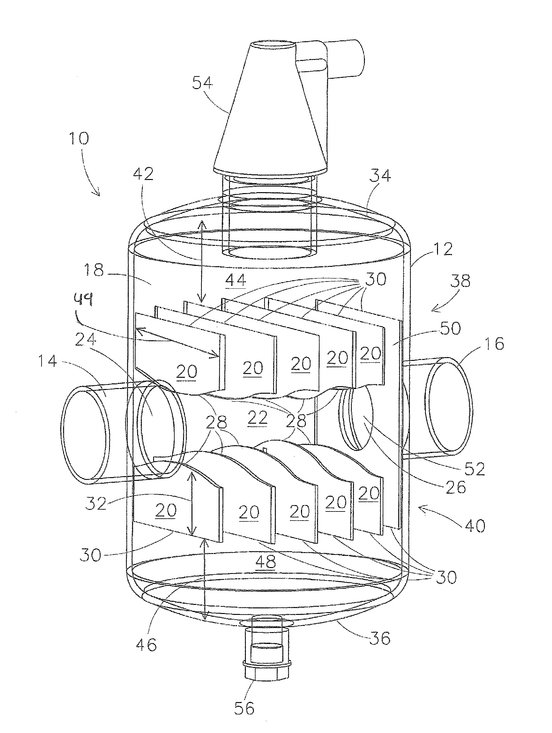 Removal device for micro-bubbles and dirt